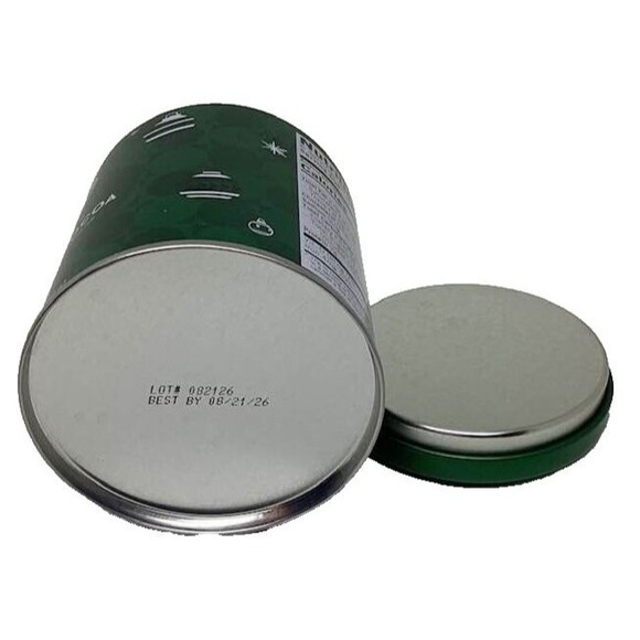 Starbucks Classic Hot Cocoa Tin Metal Can Canister EMPTY 6 oz Holiday Green - Picture 9 of 9